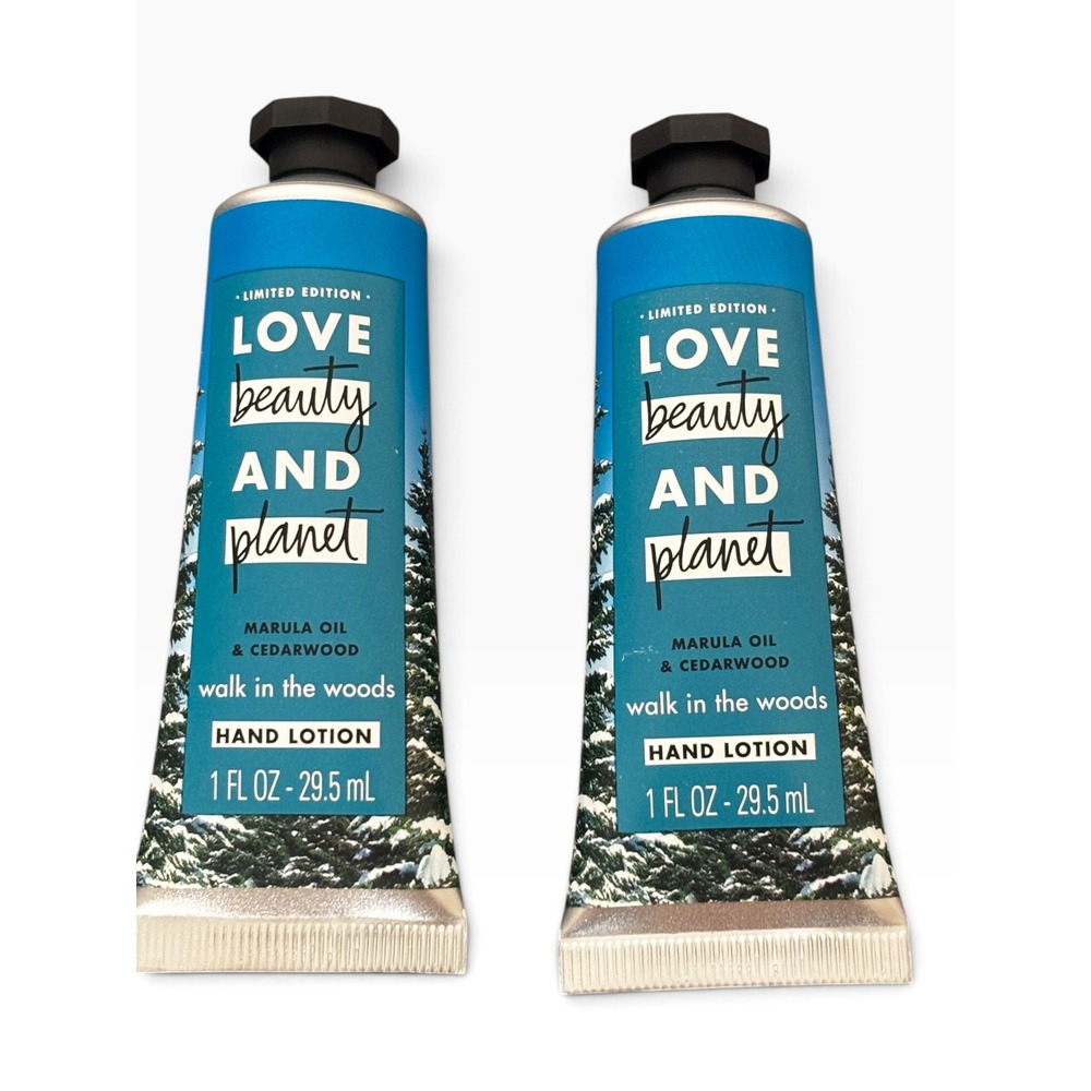 Love Beauty and Planet Walk in the Woods Hand Lotion Set 2pk Marula Cedarwood